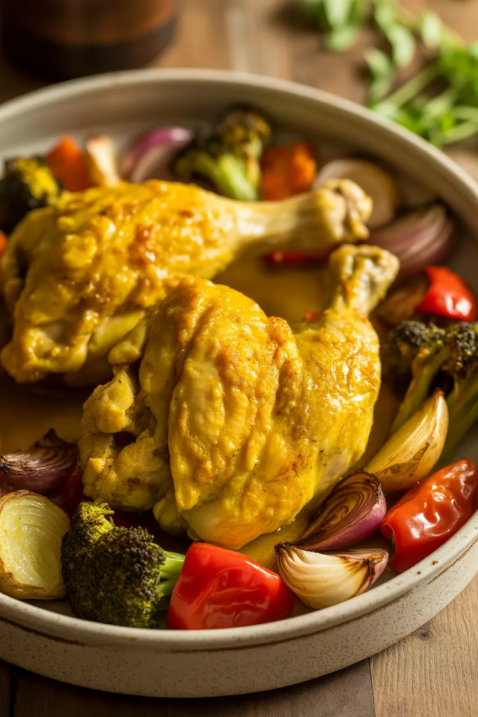 Turmeric Chicken and Roasted Vegetables - Anti-Inflammatory Dinner Ideas