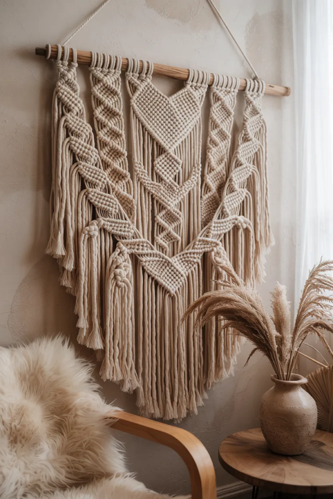 acramé Wall Hangings for Artistic Flair - Boho Home Decor Ideas