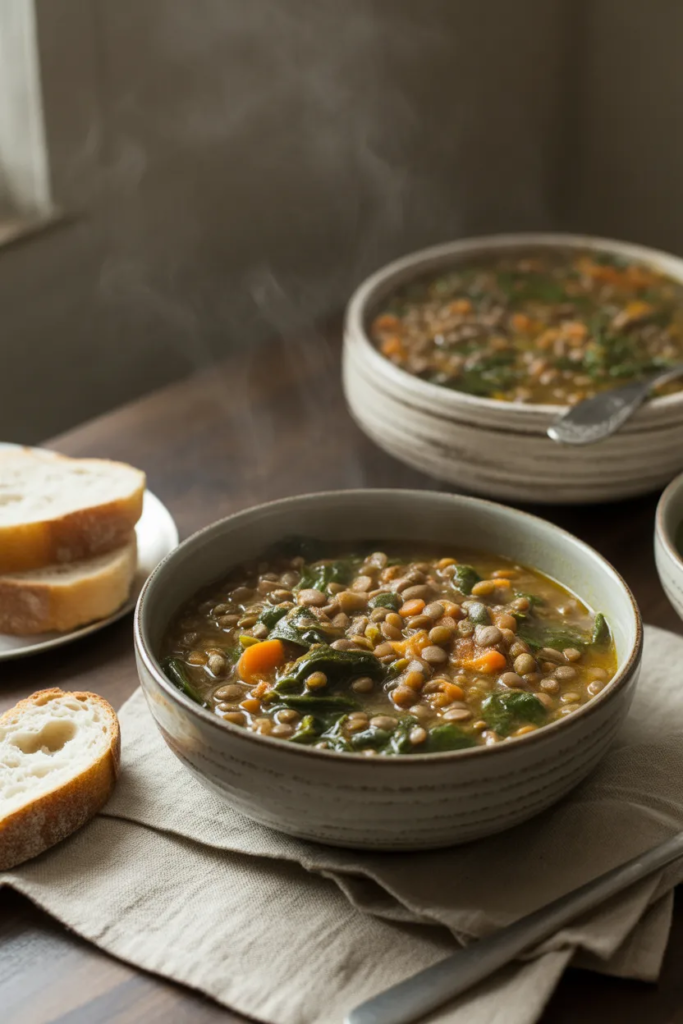 Lentil and Spinach Stew