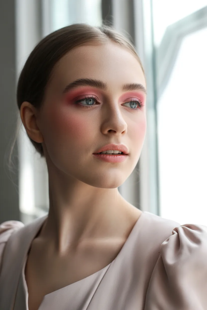 Rosy Monochrome Makeup