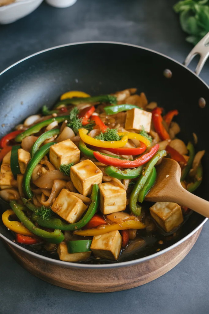 Ginger Garlic Stir-Fry with Tofu
