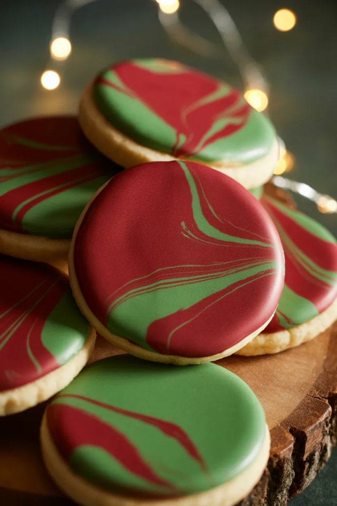 Marble Swirl Icing - Sugar Cookie Decorating Ideas