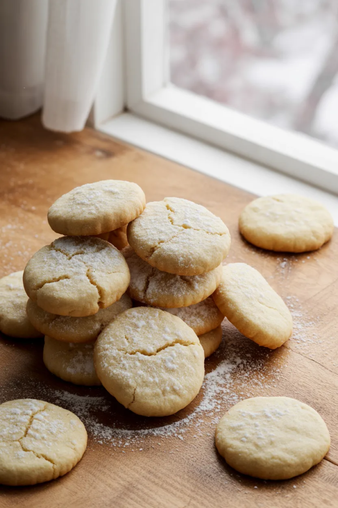 Rustic Powdered Sugar Snowfall