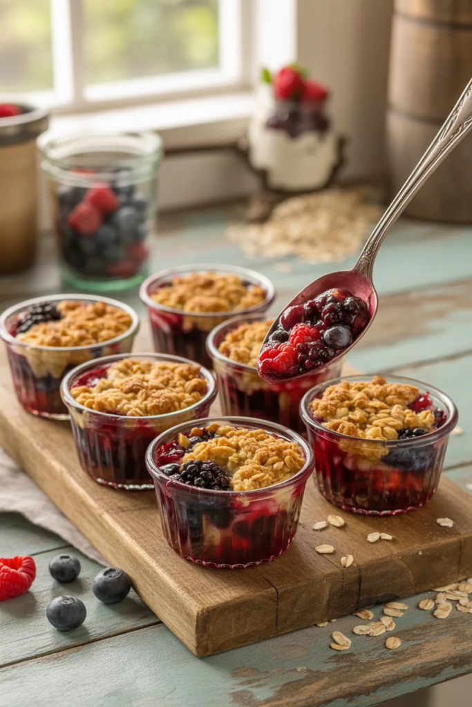 Berry Crumble Cups