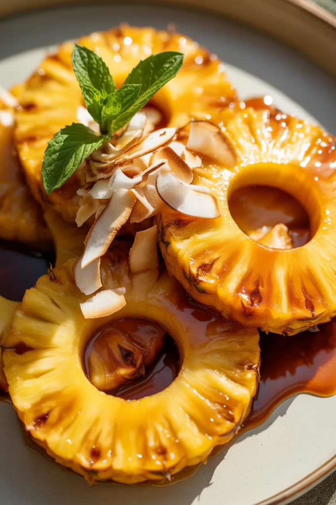 Caramelized Pineapple Rings
