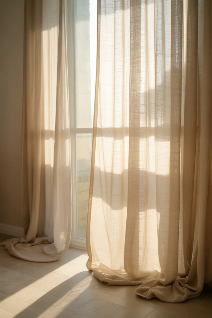 Linen Curtains for an Airy Feel