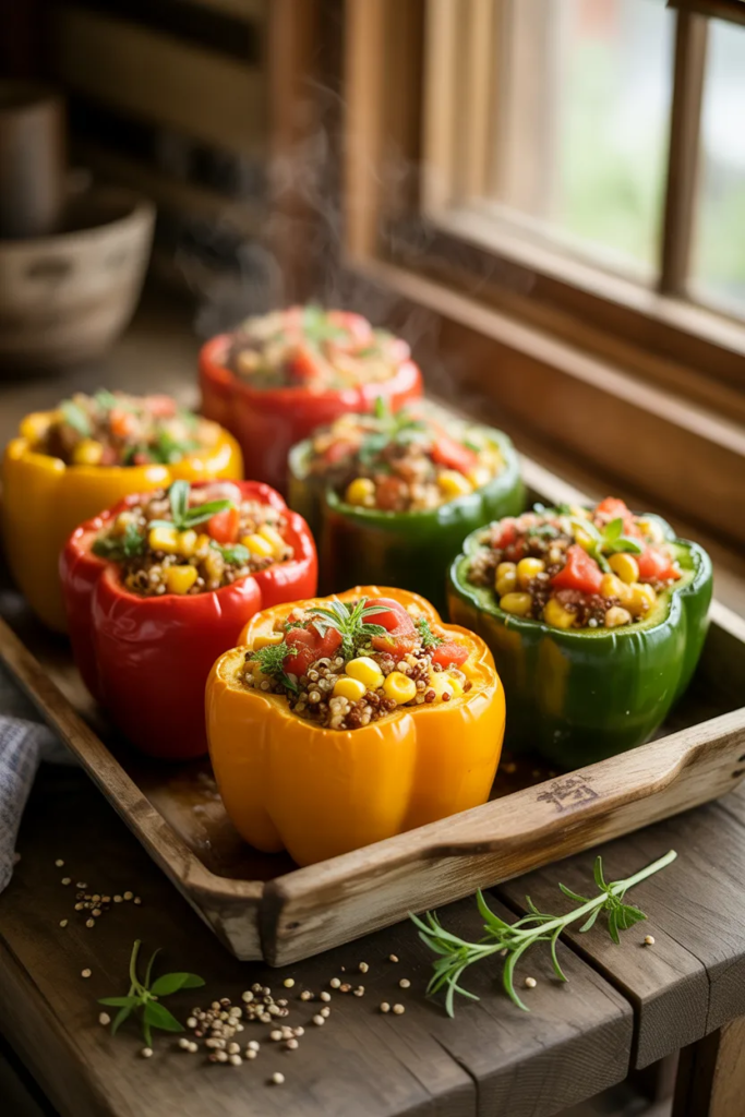 Quinoa Stuffed Bell Peppers