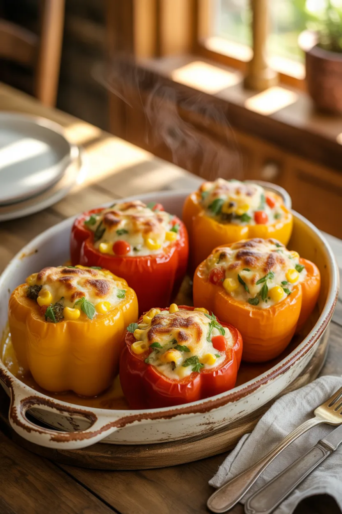 Cottage Cheese Stuffed Peppers
