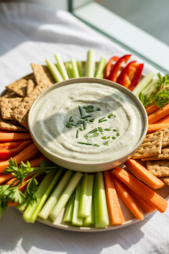 Cottage Cheese Veggie Dip