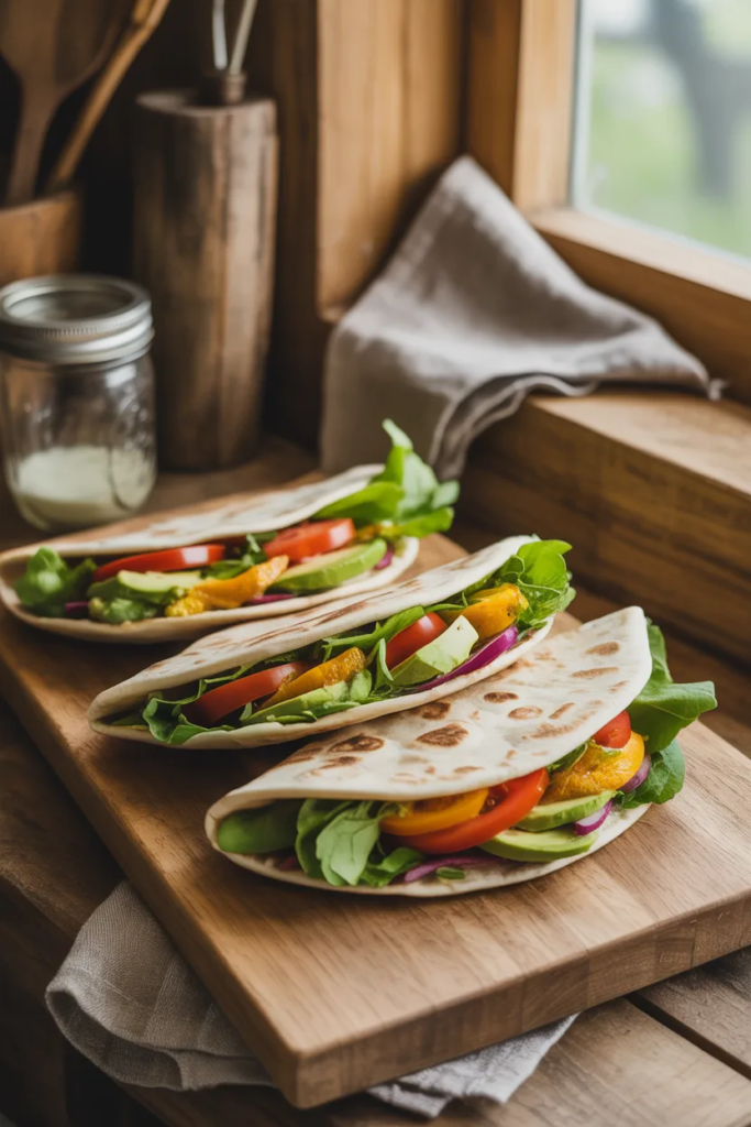 Cottage Cheese Flatbread Wraps - High-Protein Cottage Cheese Recipes