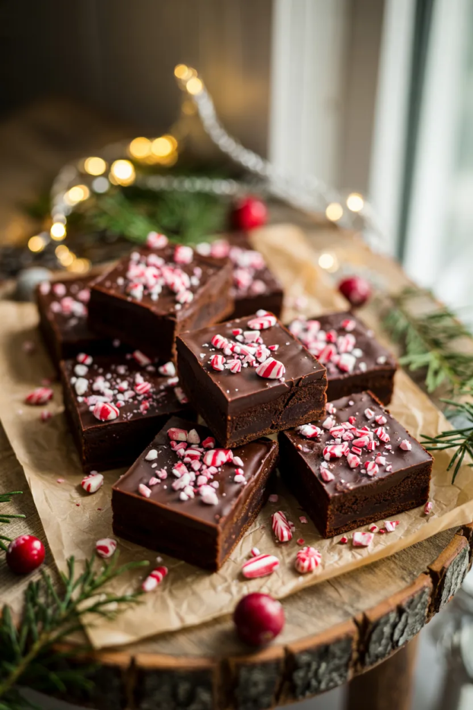 Peppermint Chocolate Brownies