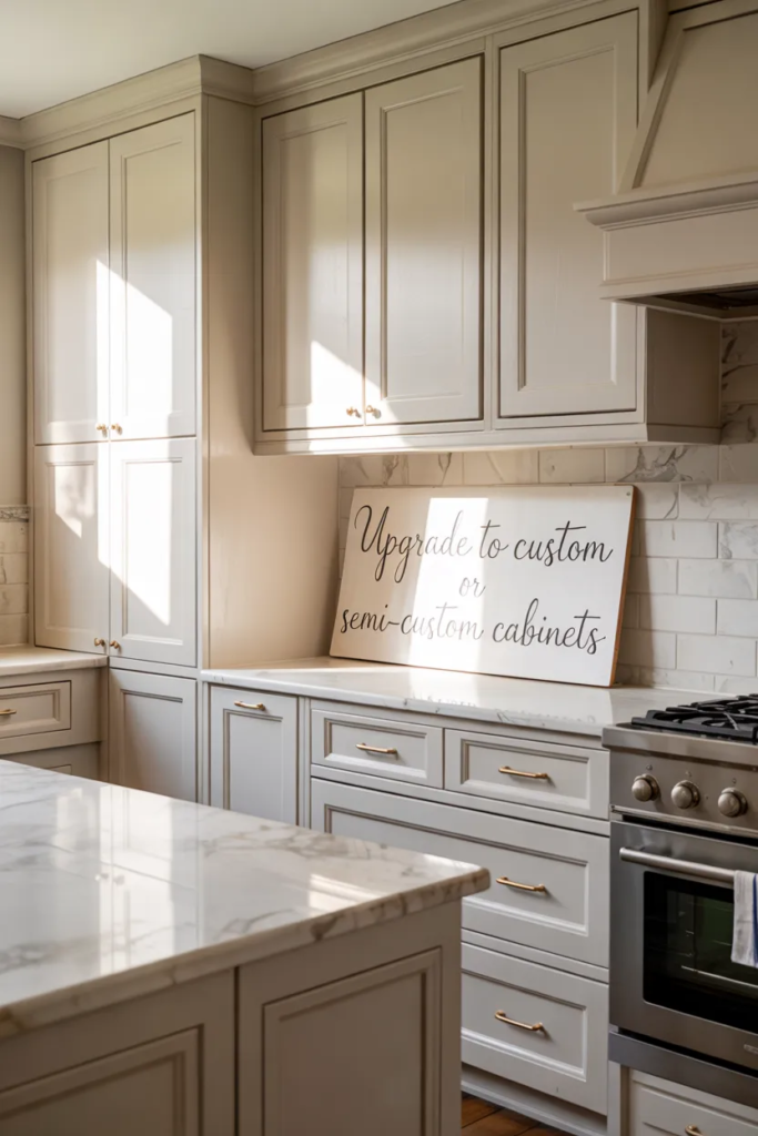 Upgrade to Custom or Semi-Custom Cabinets - Kitchen Remodel Ideas