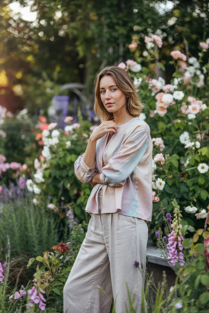 Flowy Blouse and Linen Pants