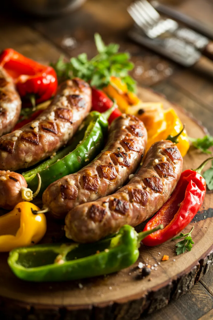 Grilled Sausage and Peppers
