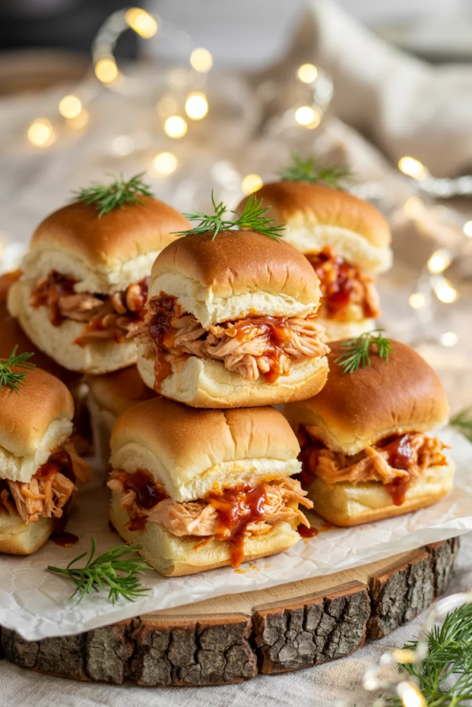 BBQ Pulled Chicken Sliders