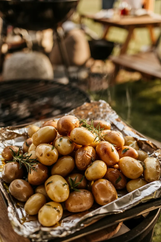 Garlic Butter Grilled Potatoes