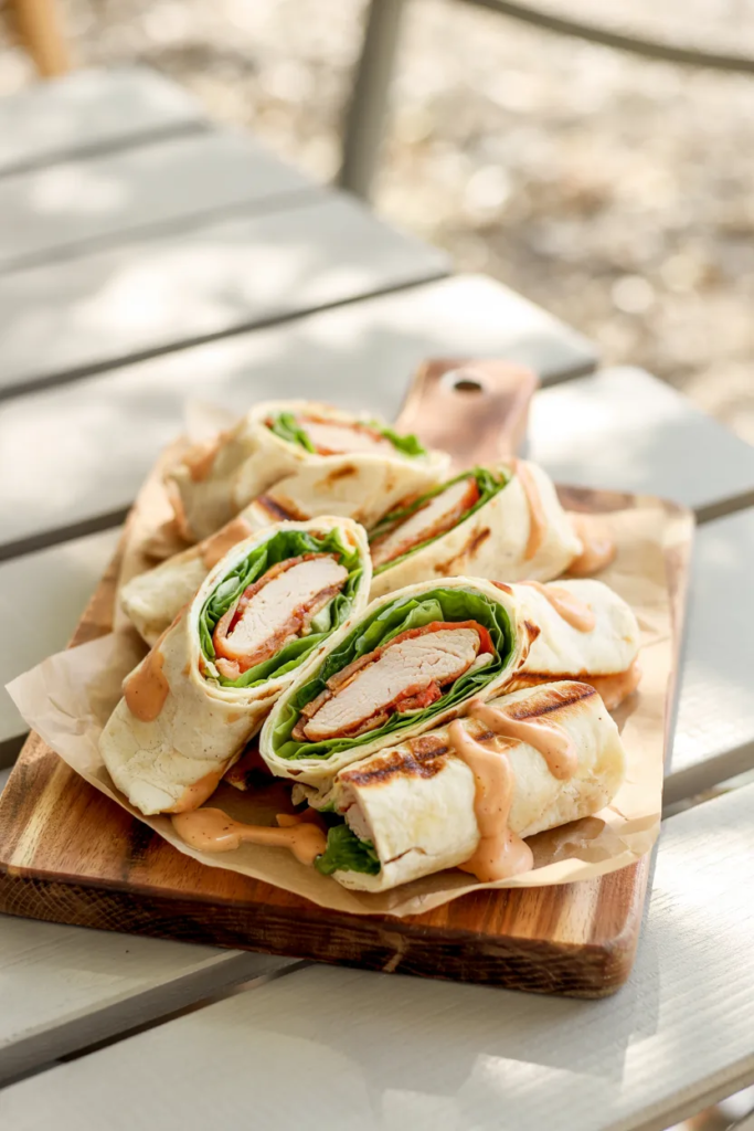 Grilled Chicken Caesar Wraps