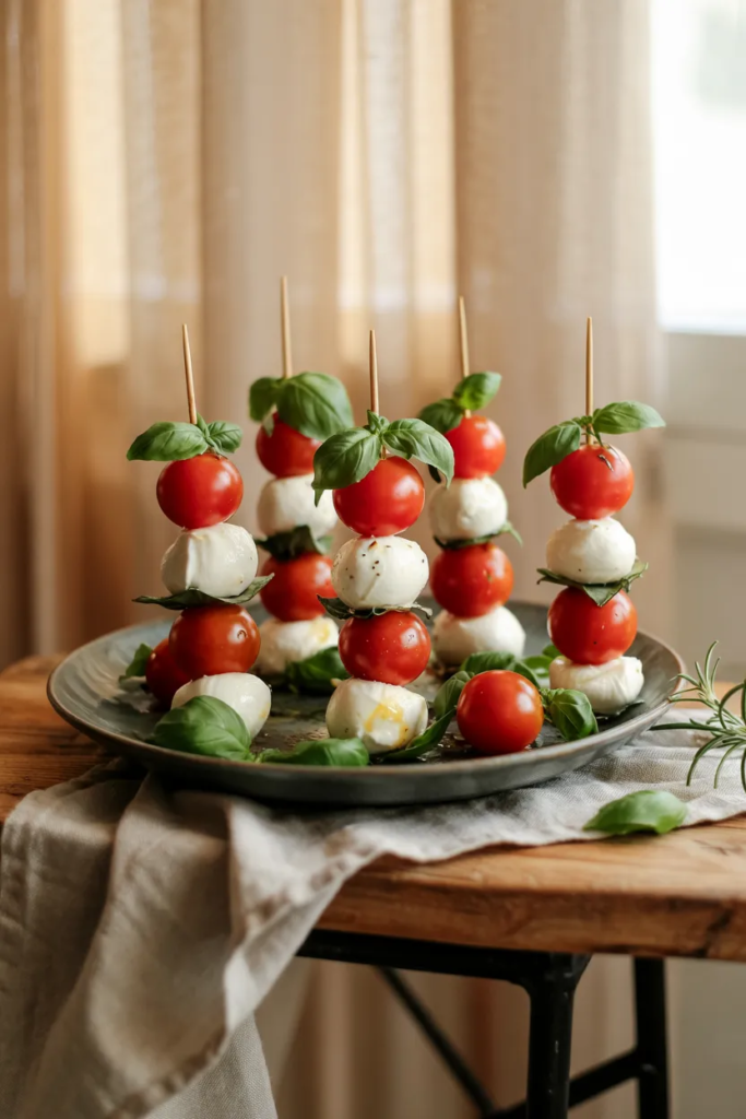 Grilled Caprese Skewers