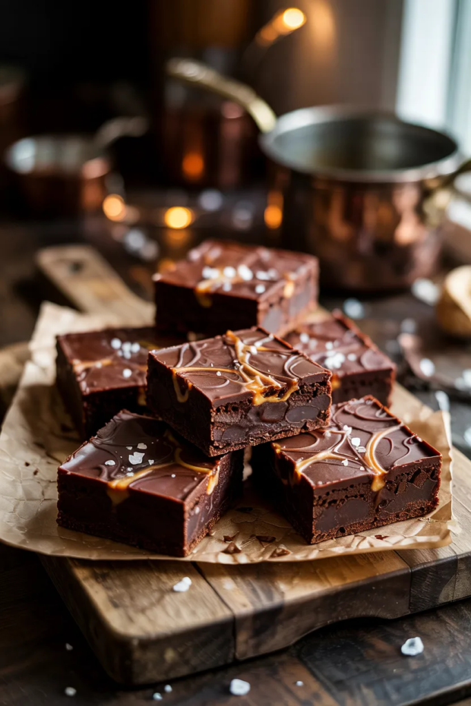 Salted Caramel Brownies - Cozy Fall Baking Recipes
