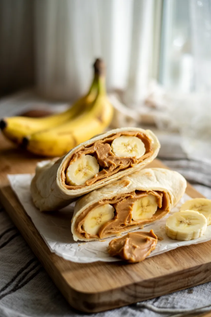 Peanut Butter Banana Wraps