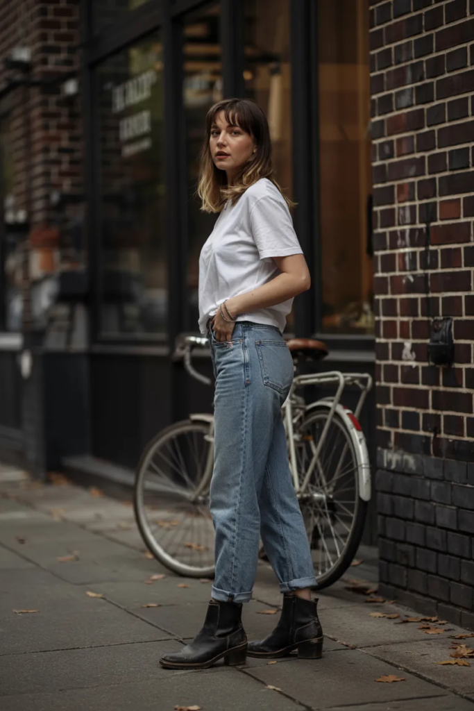 Straight-Leg Denim - Minimalist Fashion Trends