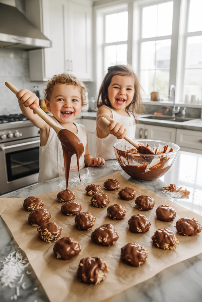 No-Bake Chocolate Coconut Cookies