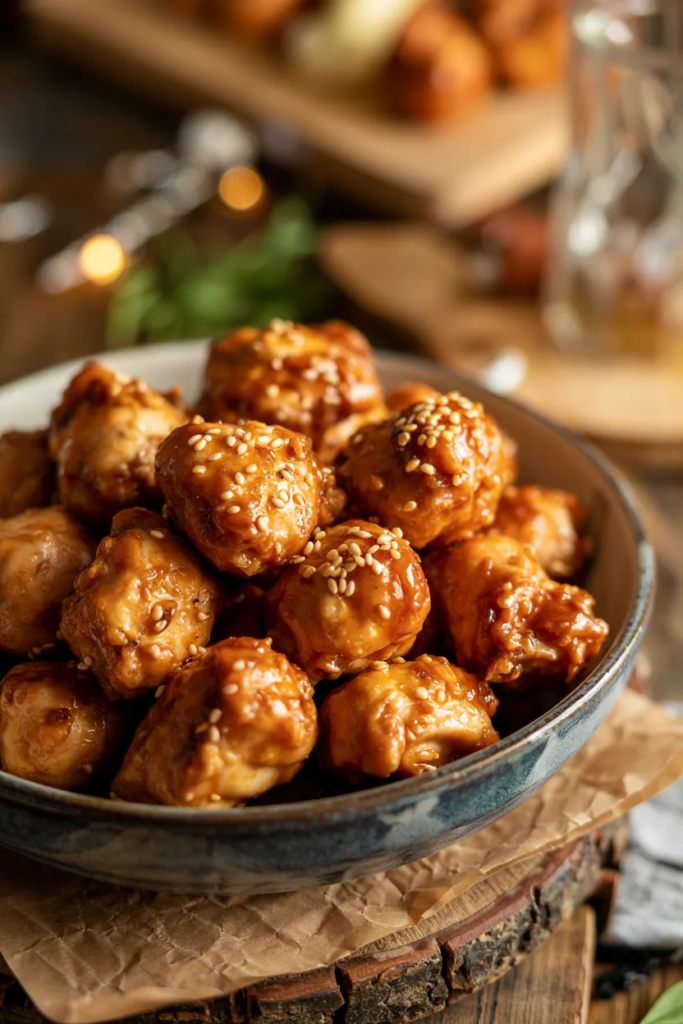 Honey Garlic Chicken Bites - Easy Air Fryer Chicken Recipes
