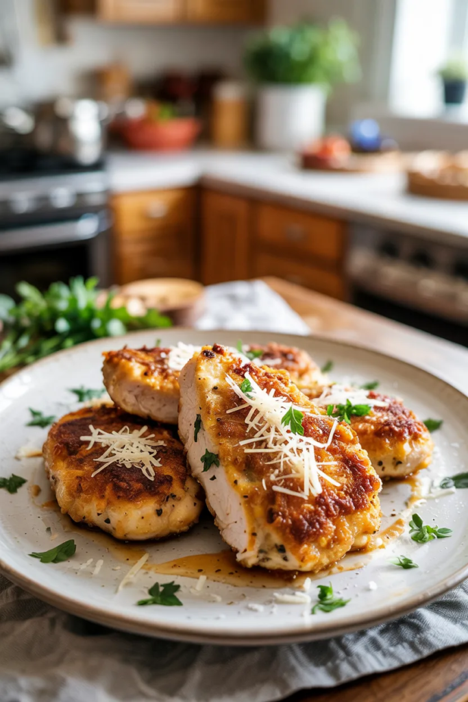 Parmesan Crusted Chicken Cutlets
