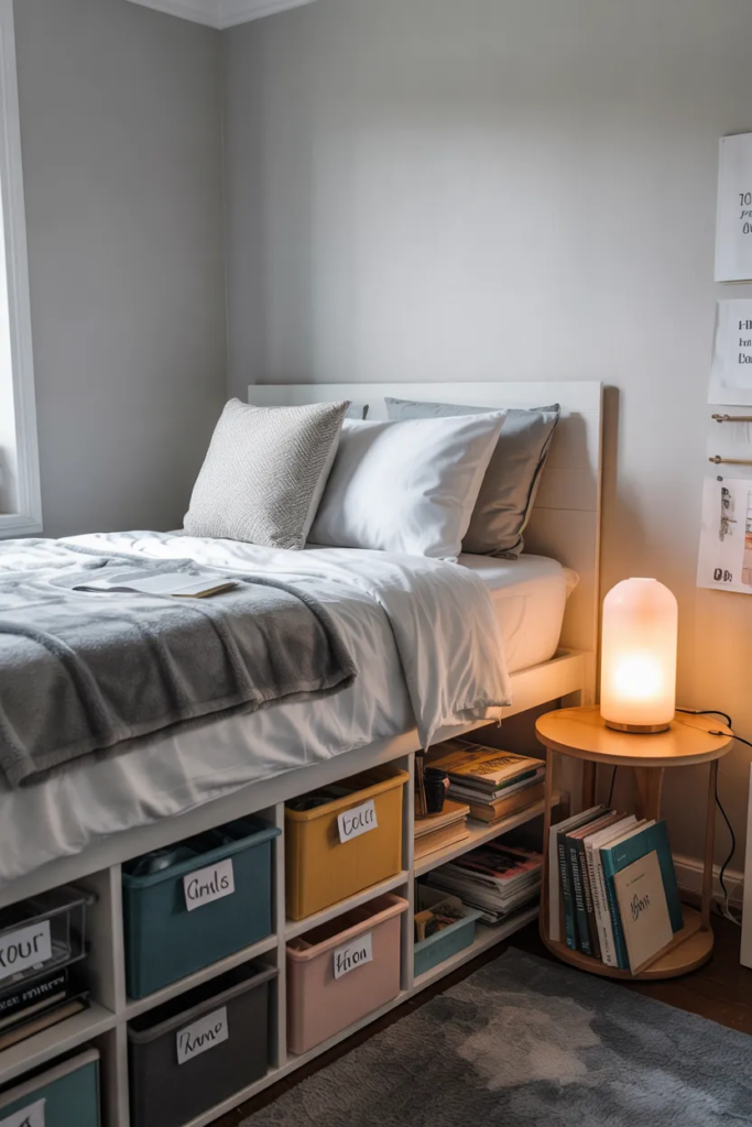Under-Bed Storage Bins - Dorm Room Ideas
