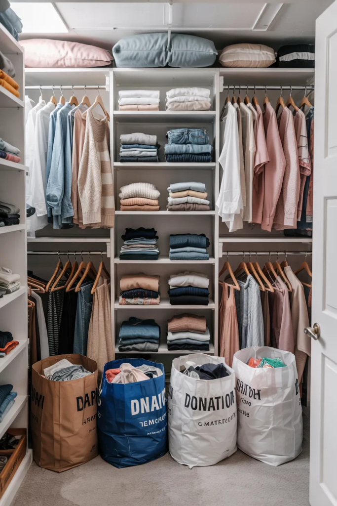 Declutter Before You Organize -Closet Organization Ideas