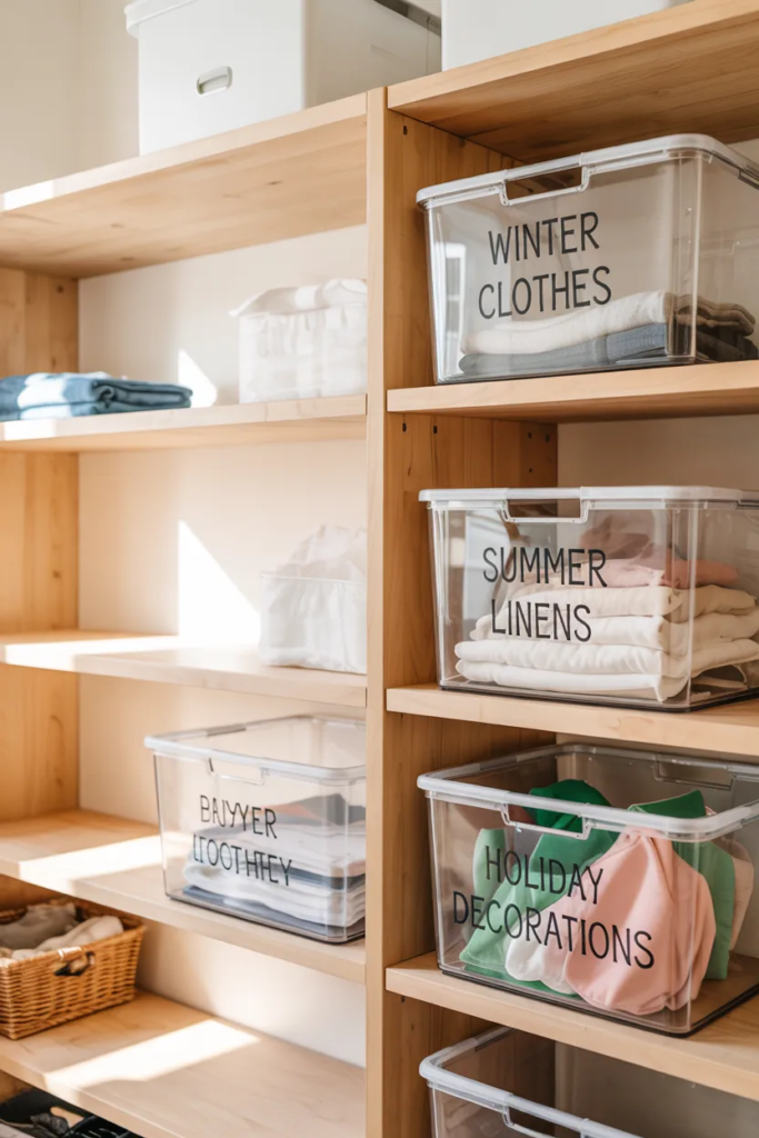 Clear Storage Bins