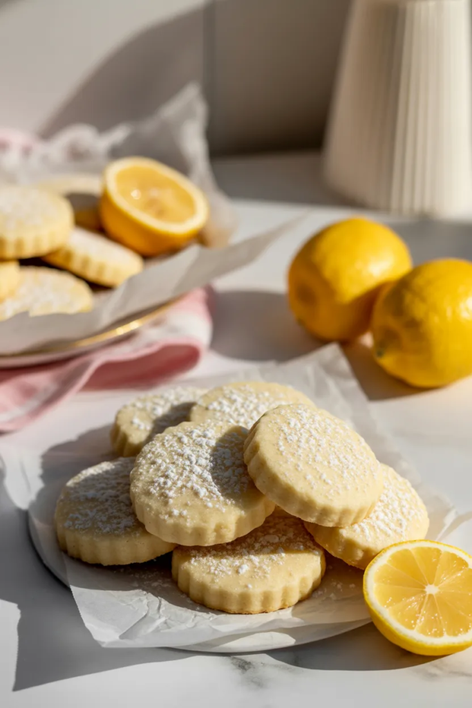 Lemon Shortbread Cookies