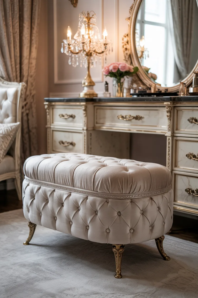 Upholstered Vanity Bench