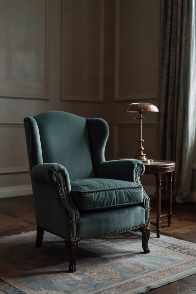 Plush Velvet Accent Chair