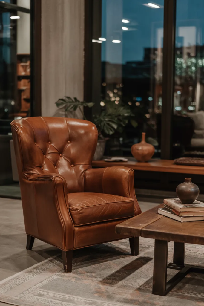 Leather Club Chair