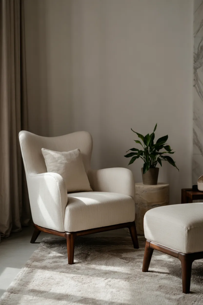 Armchair with Ottoman