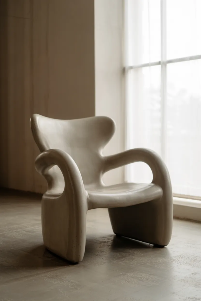 Sculptural Contemporary Armchair