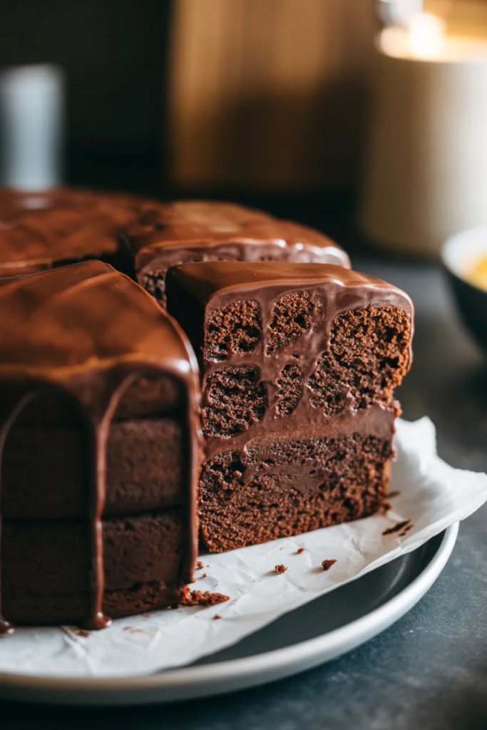 Easy Chocolate Fudge Cake - Simple Homemade Cake Recipes