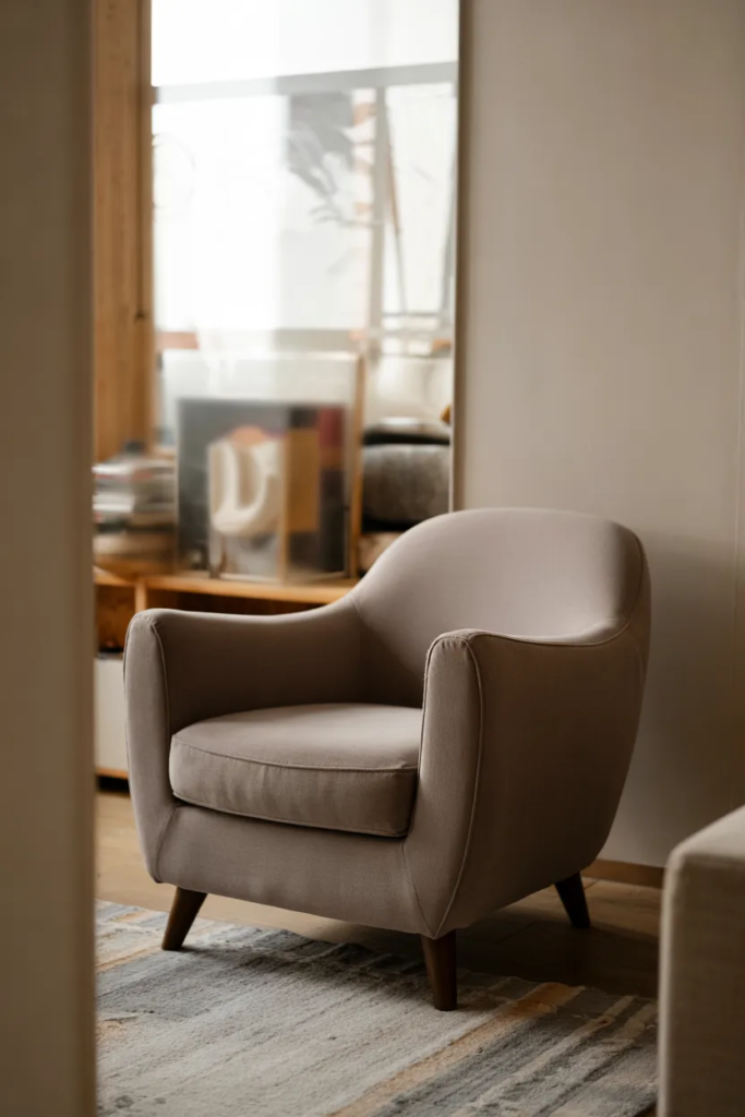 Compact Armchair for Small Spaces