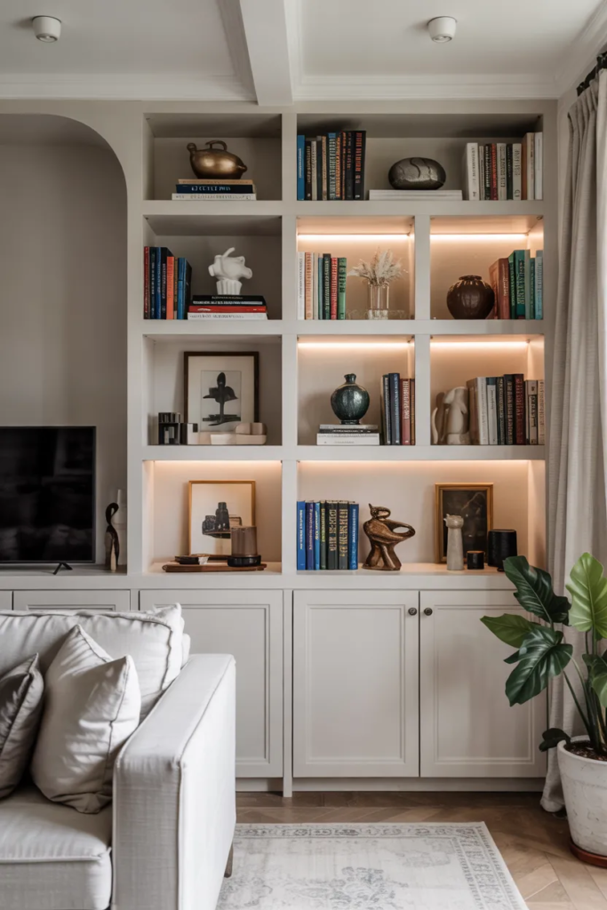 Floor-to-Ceiling Built-In Bookcase - Bookcase Ideas