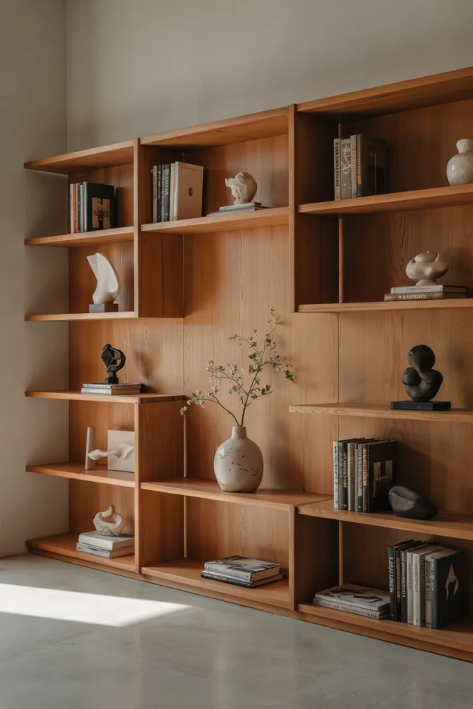 Geometric Open Bookcase