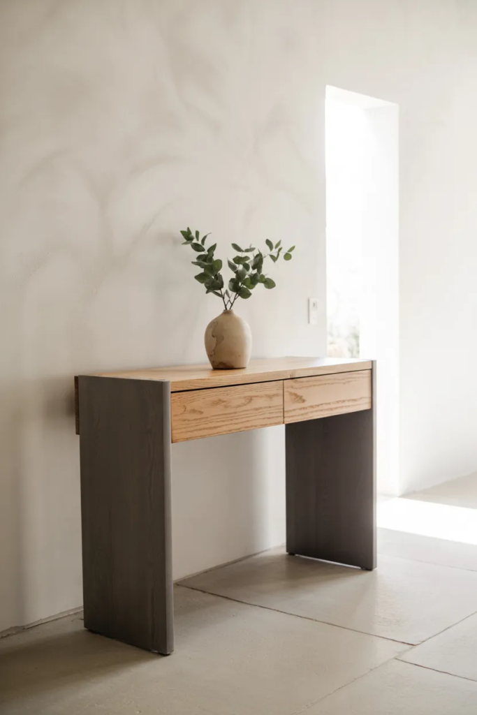 Two-Tone Console Table Design