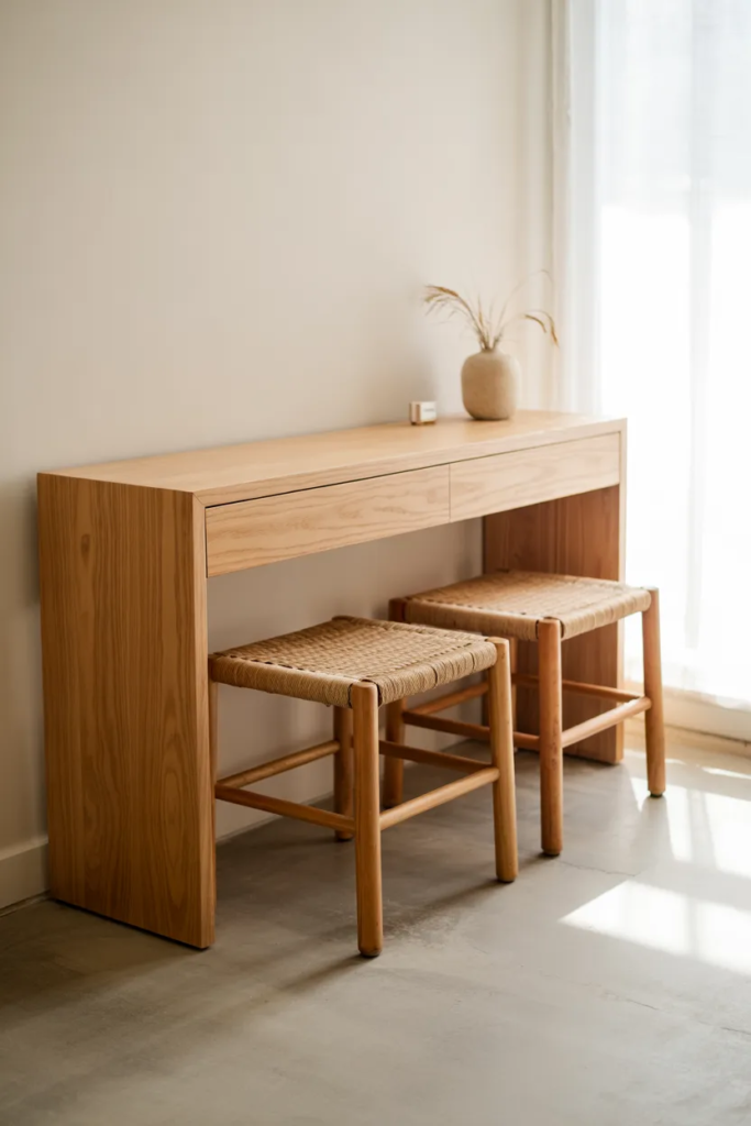 Multi-Functional Console Table with Seating