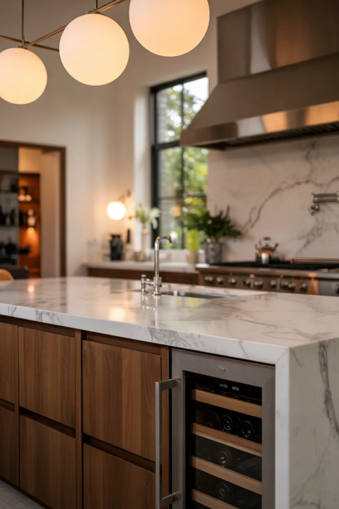 Oversized Statement Pendant Lighting - Kitchen Island Decor Ideas