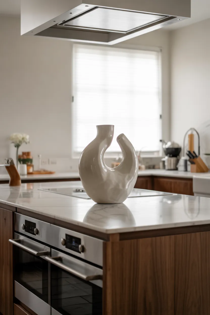 Sculptural Vase as Focal Art