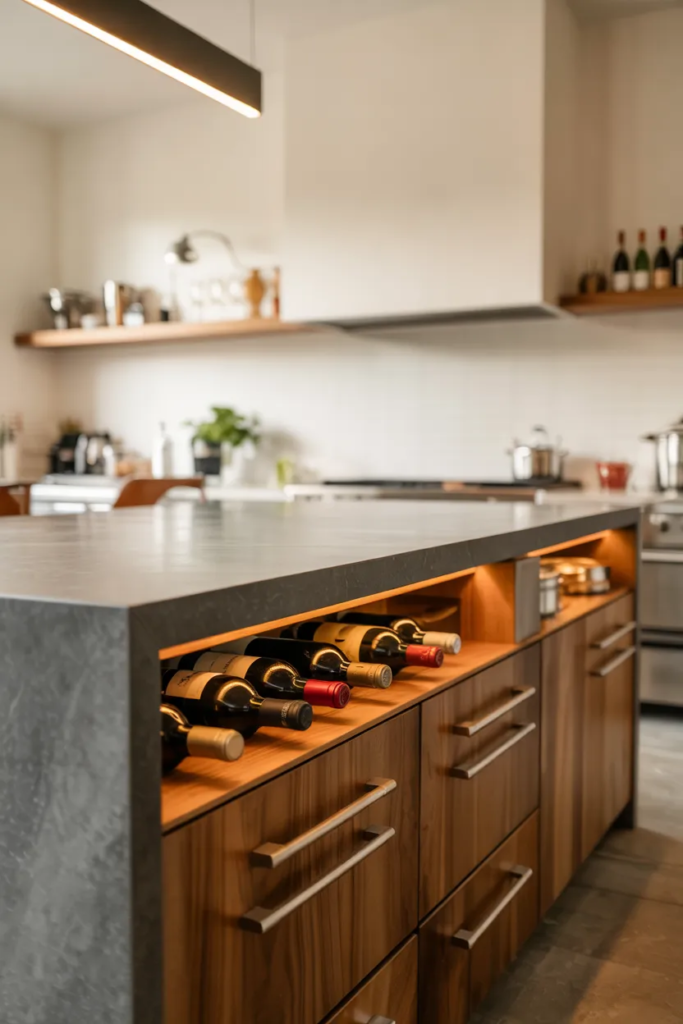 Built-In Wine Storage Display