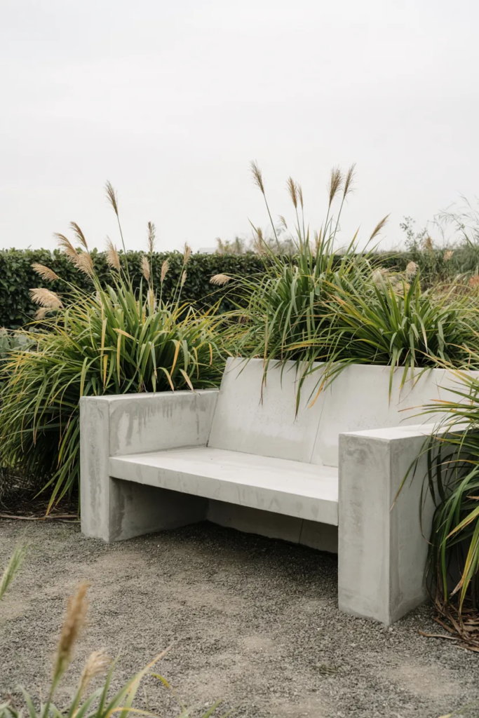 Modern Concrete Bench