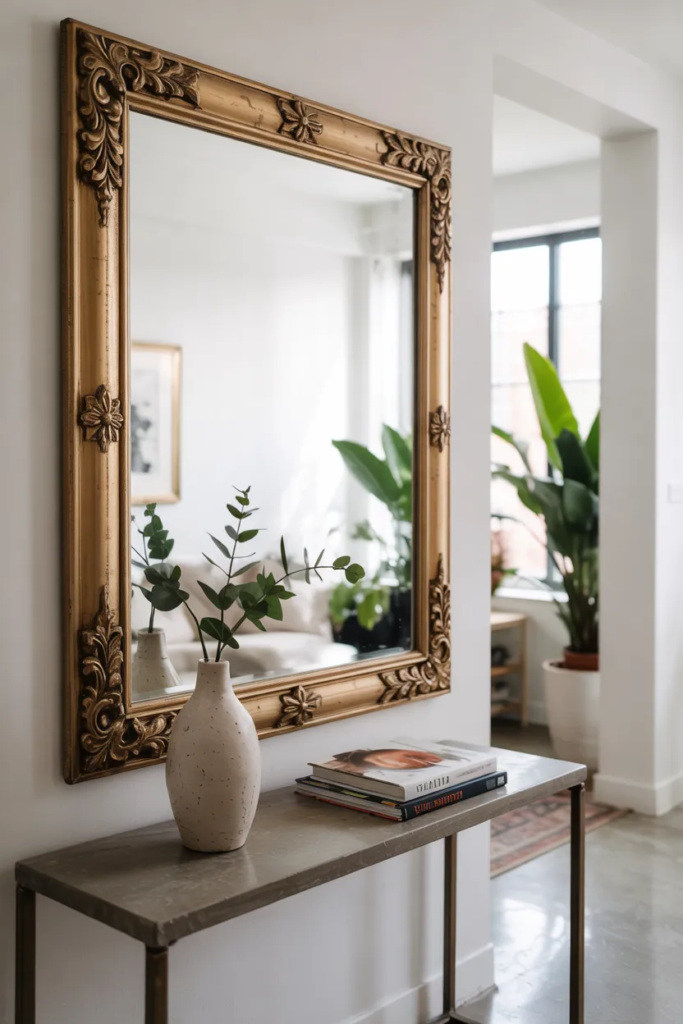 Statement Mirror for Depth and Light