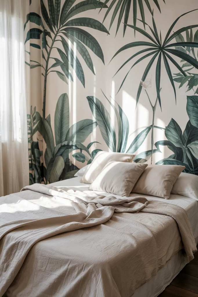 Tropical Palm Leaf Wallpaper