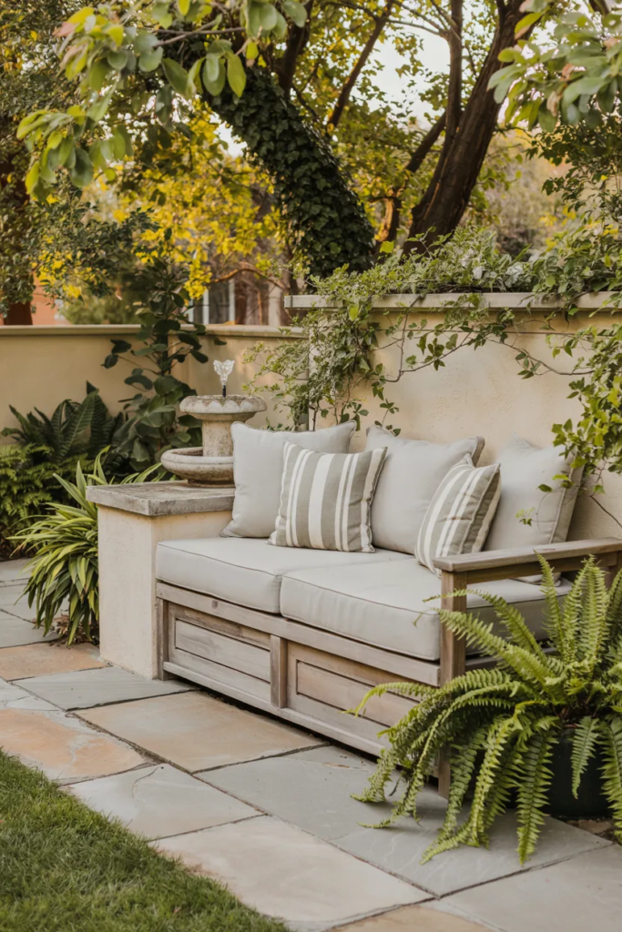 Built-In Patio Bench